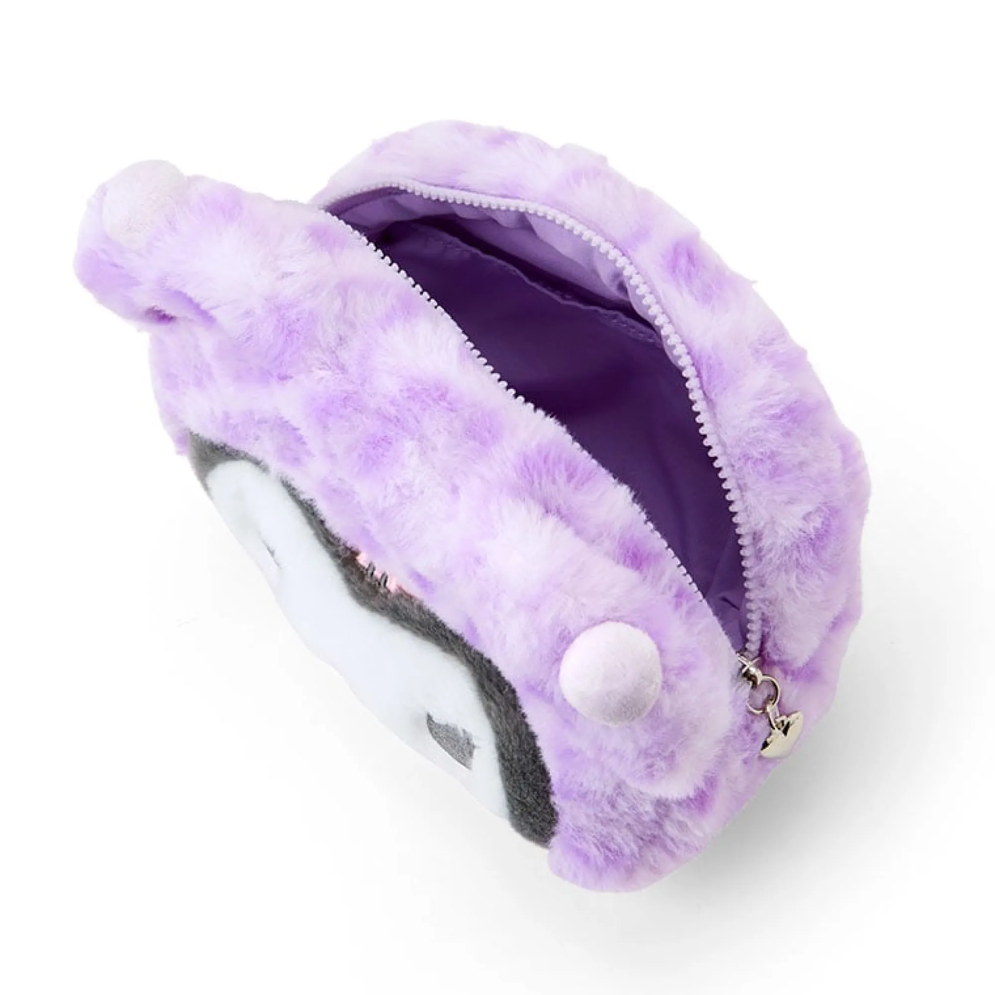 Japan Original Kuromi Plush Crossbody Bag (Leopard Pals Series)