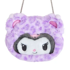 Japan Original Kuromi Plush Crossbody Bag (Leopard Pals Series)