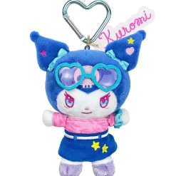 Global Original Kuromi Plush Mascot Keychain (Kuromi Loves U)