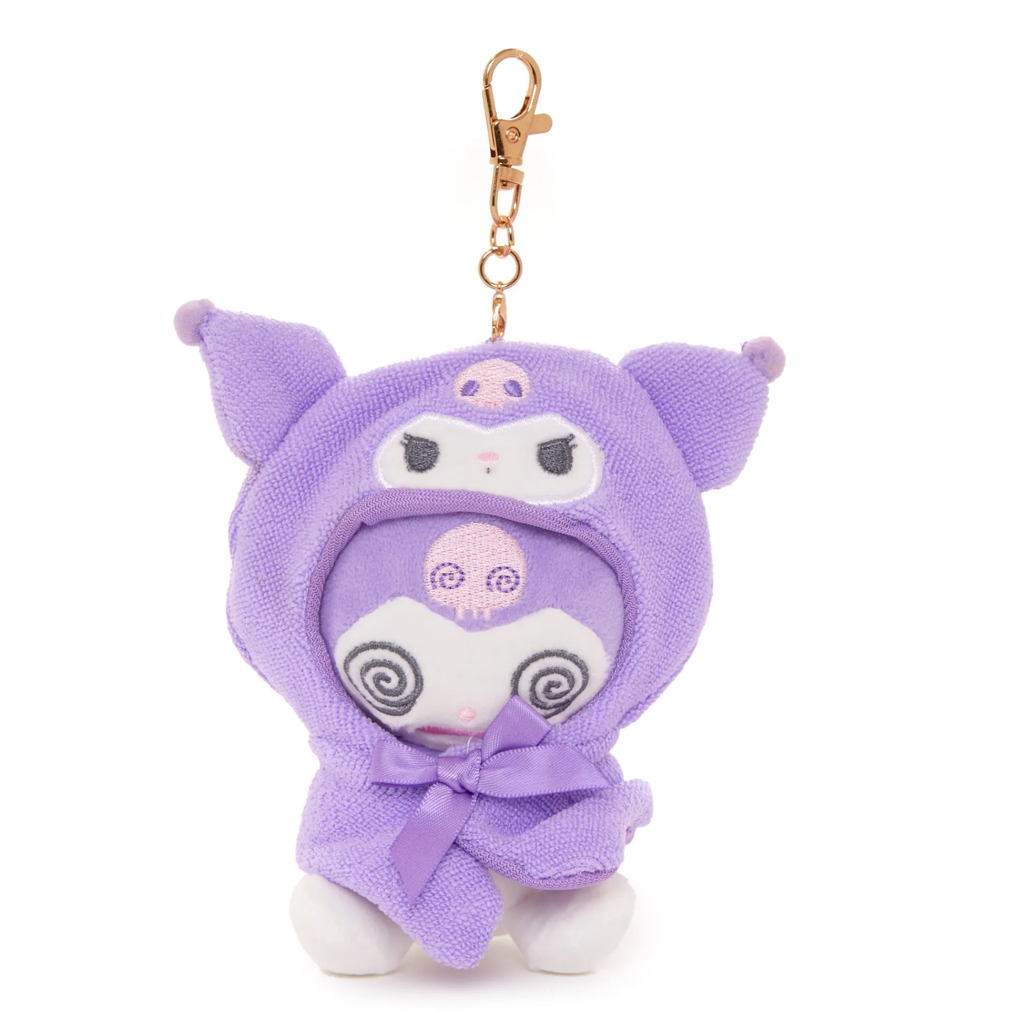 Global Original Kuromi Plush Mascot Keychain (Frightened Series)