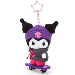 Japan Original Kuromi Plush Mascot Keychain (Sk8r Squad Series)