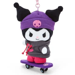Japan Original Kuromi Plush Mascot Keychain (Sk8r Squad Series)
