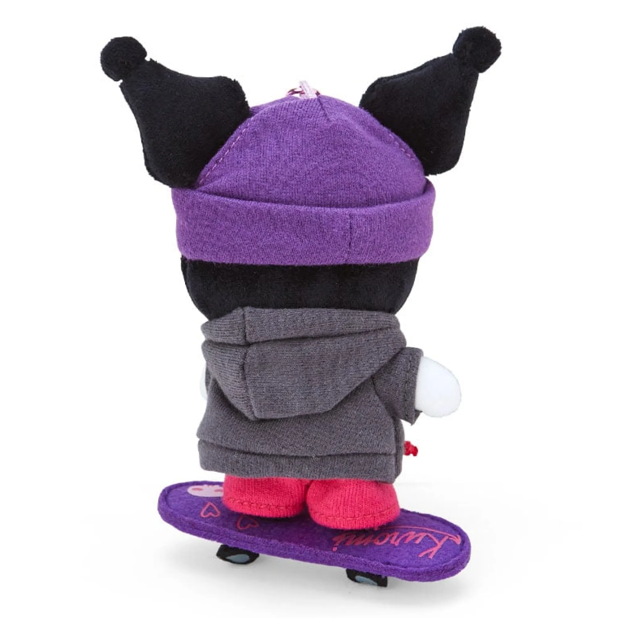 Japan Original Kuromi Plush Mascot Keychain (Sk8r Squad Series)