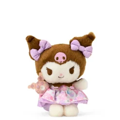 Japan Original Kuromi Plush Mascot Keychain (Retro Pastel Series)
