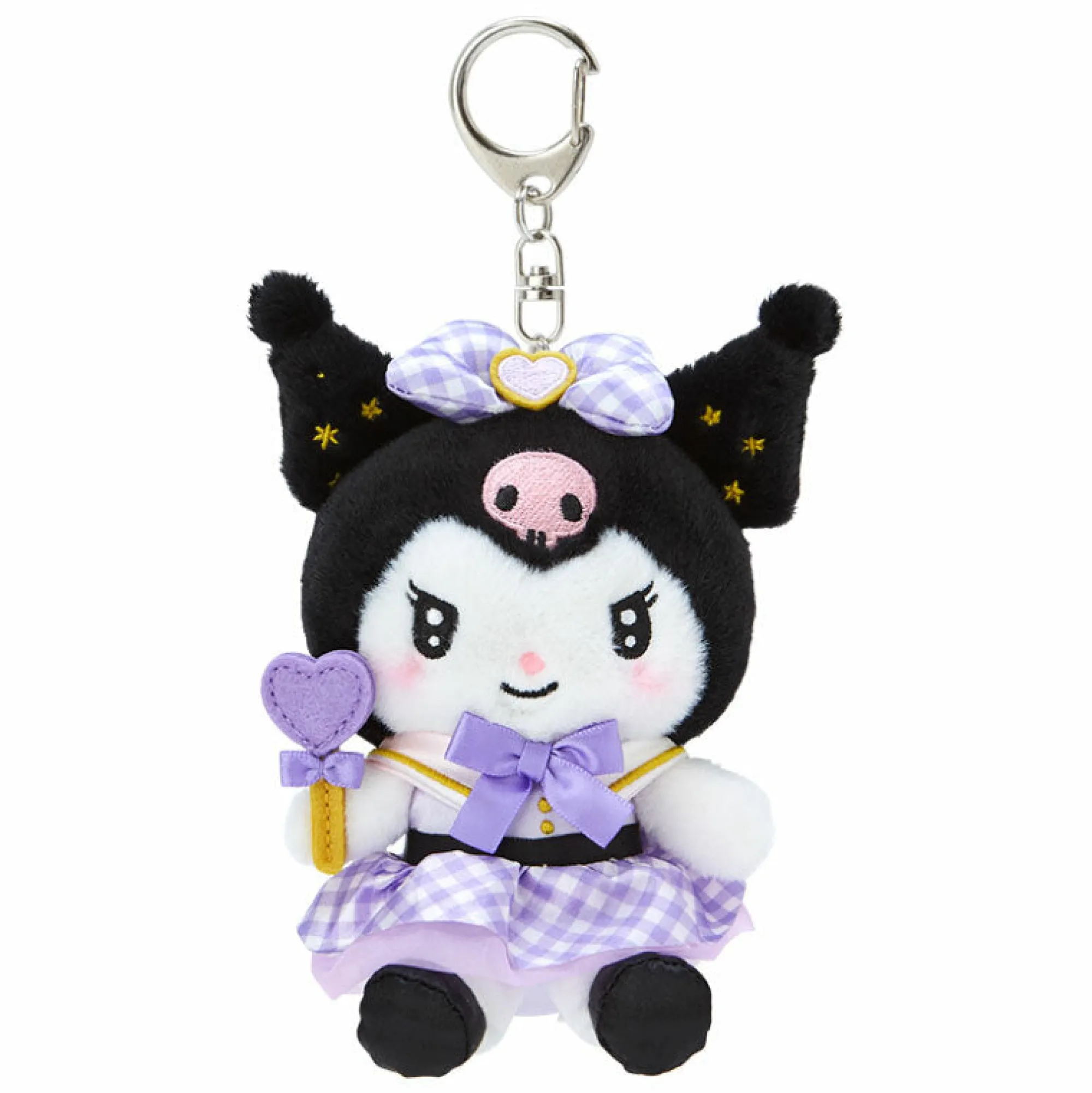 Japan Original Kuromi Plush Mascot Keychain (Love You More Series)