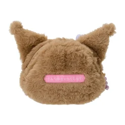 Japan Original Kuromi Plush Mini Face Pouch (Retro Pastel Series)