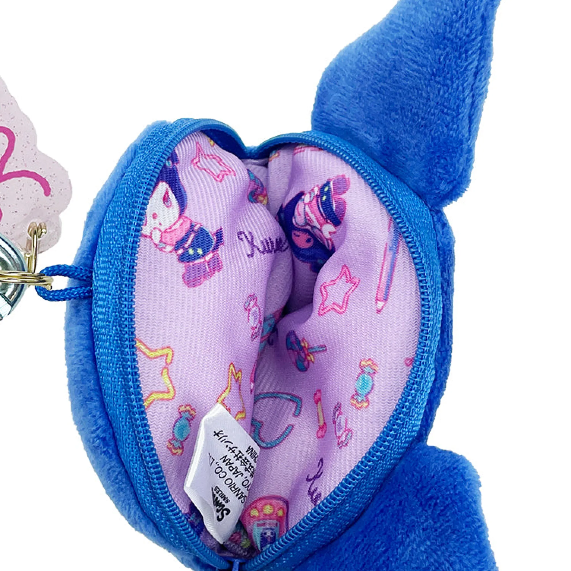 Global Original Kuromi Plush Mini Zip Pouch (Kuromi Loves U)