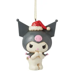 ENESCO LLC Kuromi Santa Hat Hanging Ornament (Jim Shore Sanrio Collection)