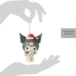 ENESCO LLC Kuromi Santa Hat Hanging Ornament (Jim Shore Sanrio Collection)