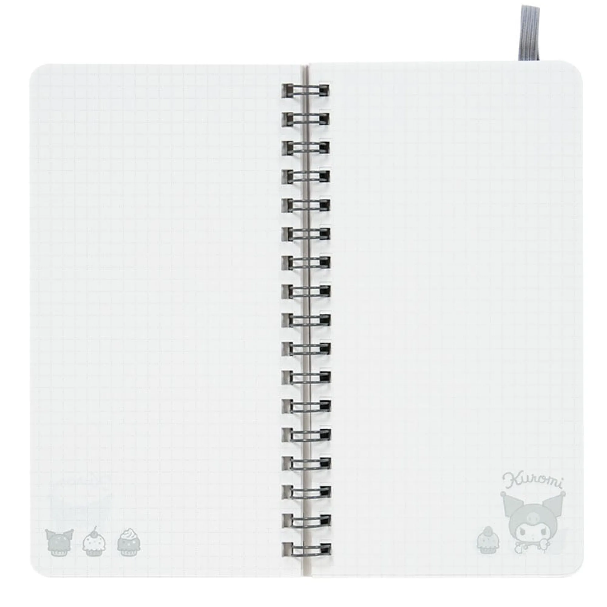 Japan Original Kuromi Slim Spiral Notebook (Elastic Closure)