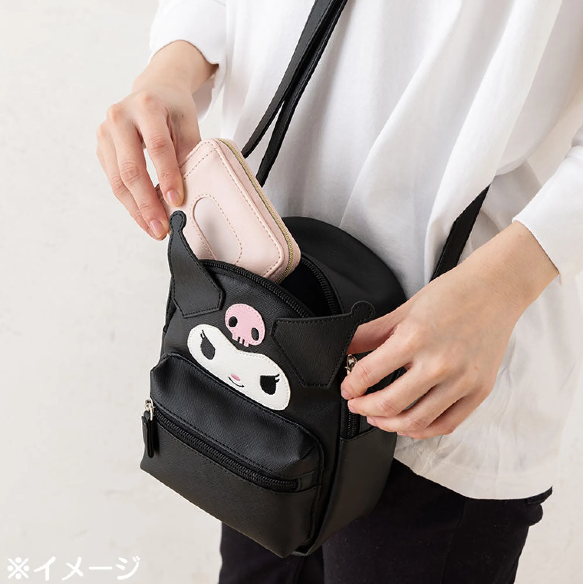 Japan Original Kuromi Structured Mini Crossbody Bag