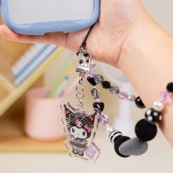 Hamee.com - Hamee US Kuromi 20th Anniversary Beaded Charm Mobile Phone Wrist Strap