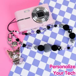 Hamee.com - Hamee US Kuromi 20th Anniversary Beaded Charm Mobile Phone Wrist Strap
