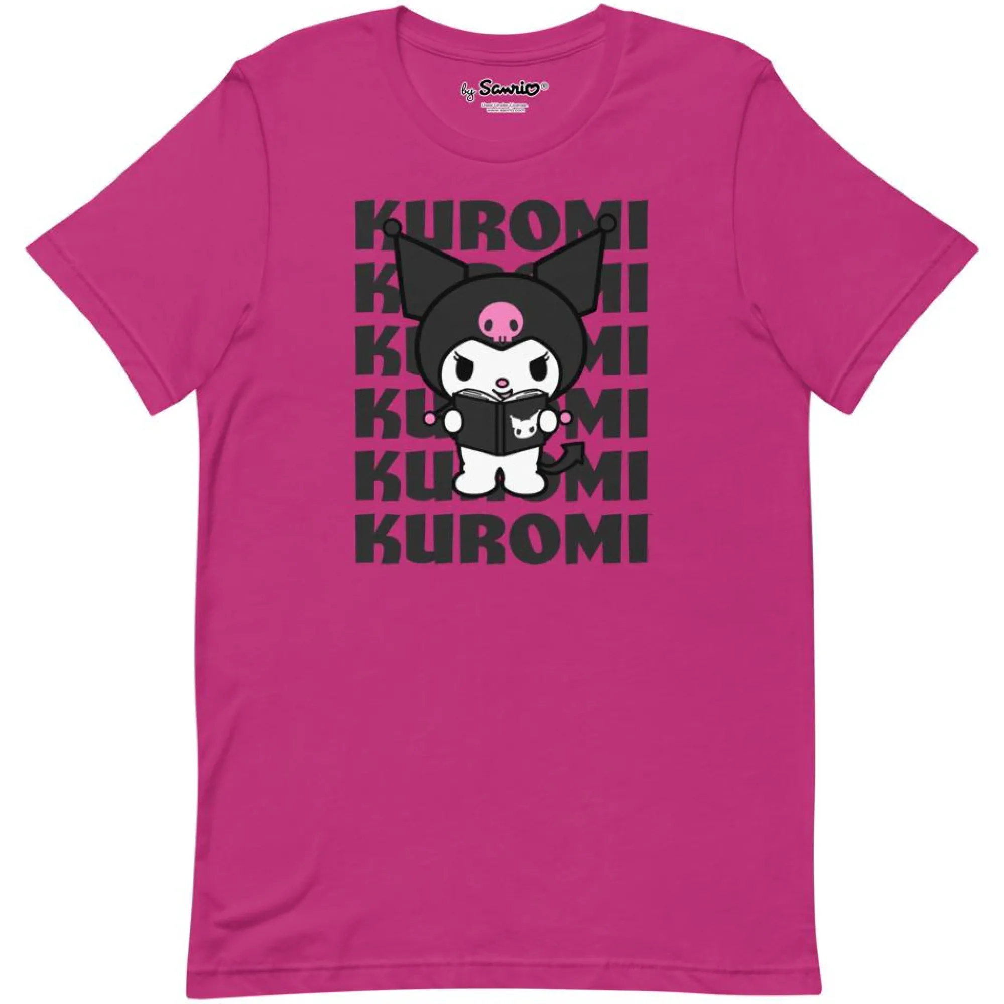 Printful Kuromi Watashi Wa T-Shirt (Berry)