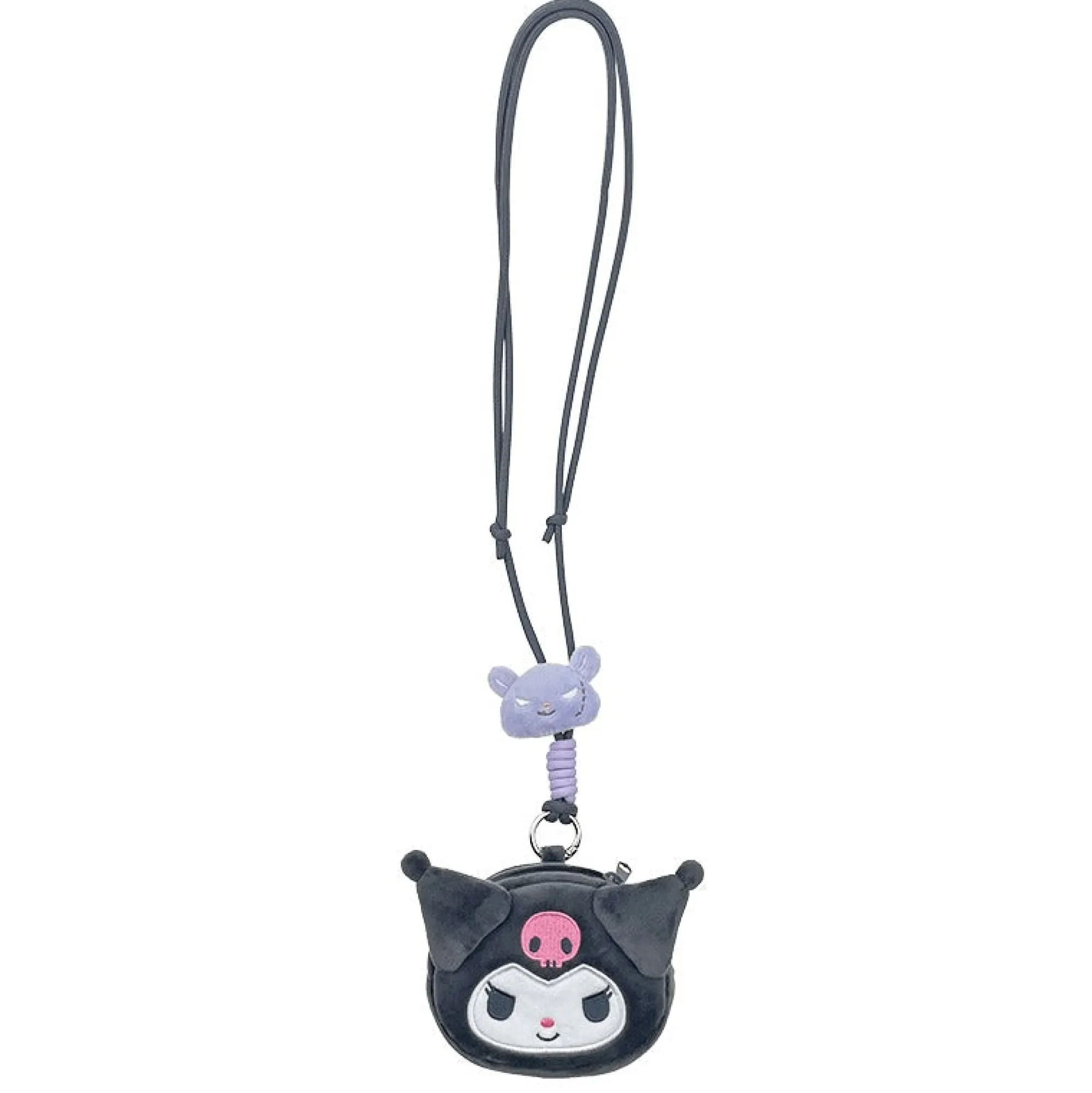 Global Original Kuromi 2-Way Bestie Lanyard Pouch