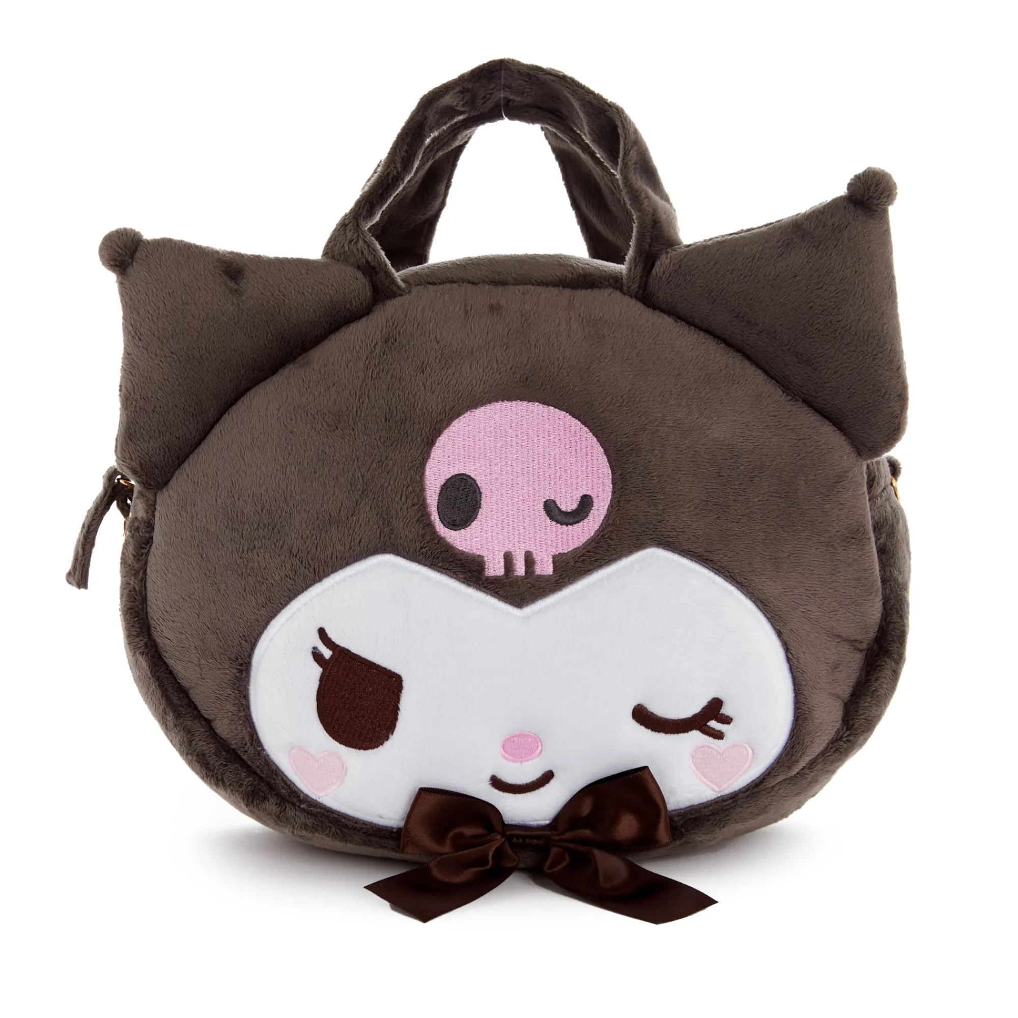Global Original Kuromi 2-Way Plush Crossbody Bag (Wink Series)