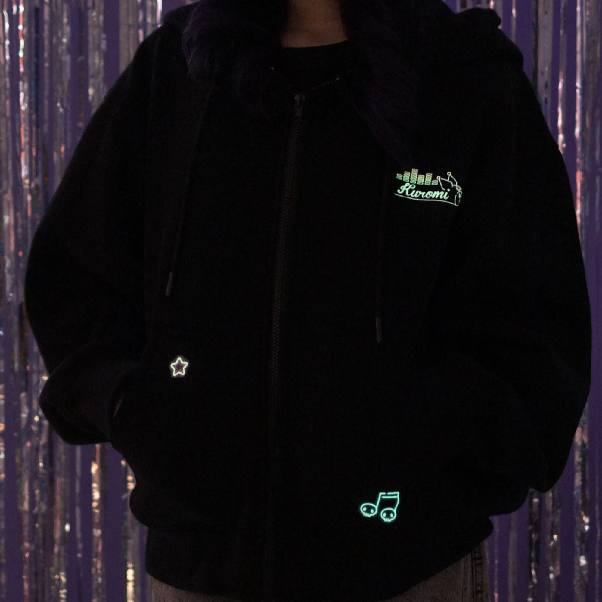JapanLA Kuromi x Glow-In-The-Dark Anniversary Party Jacket