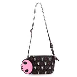 Loungefly Kuromi x Skully Convertible Crossbody Bag With Coin Purse