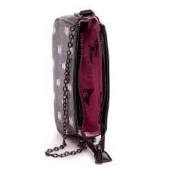 Loungefly Kuromi x Skully Convertible Crossbody Bag With Coin Purse