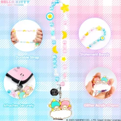 Hamee.com - Hamee US LittleTwinStars Beaded Charm Mobile Phone Wrist Strap