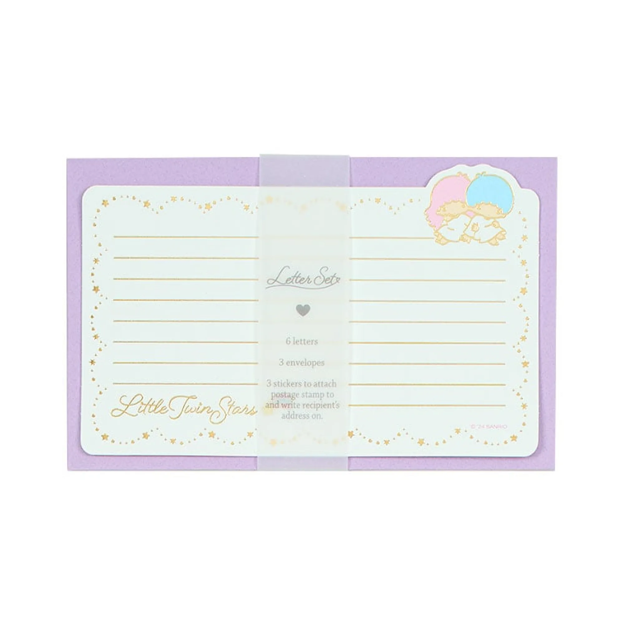 Japan Original LittleTwinStars Classic Enclosure Letter Set