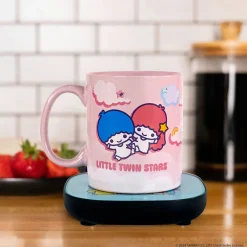Uncanny Brands Wholesale LittleTwinStars Coffee Mug & Warmer Set