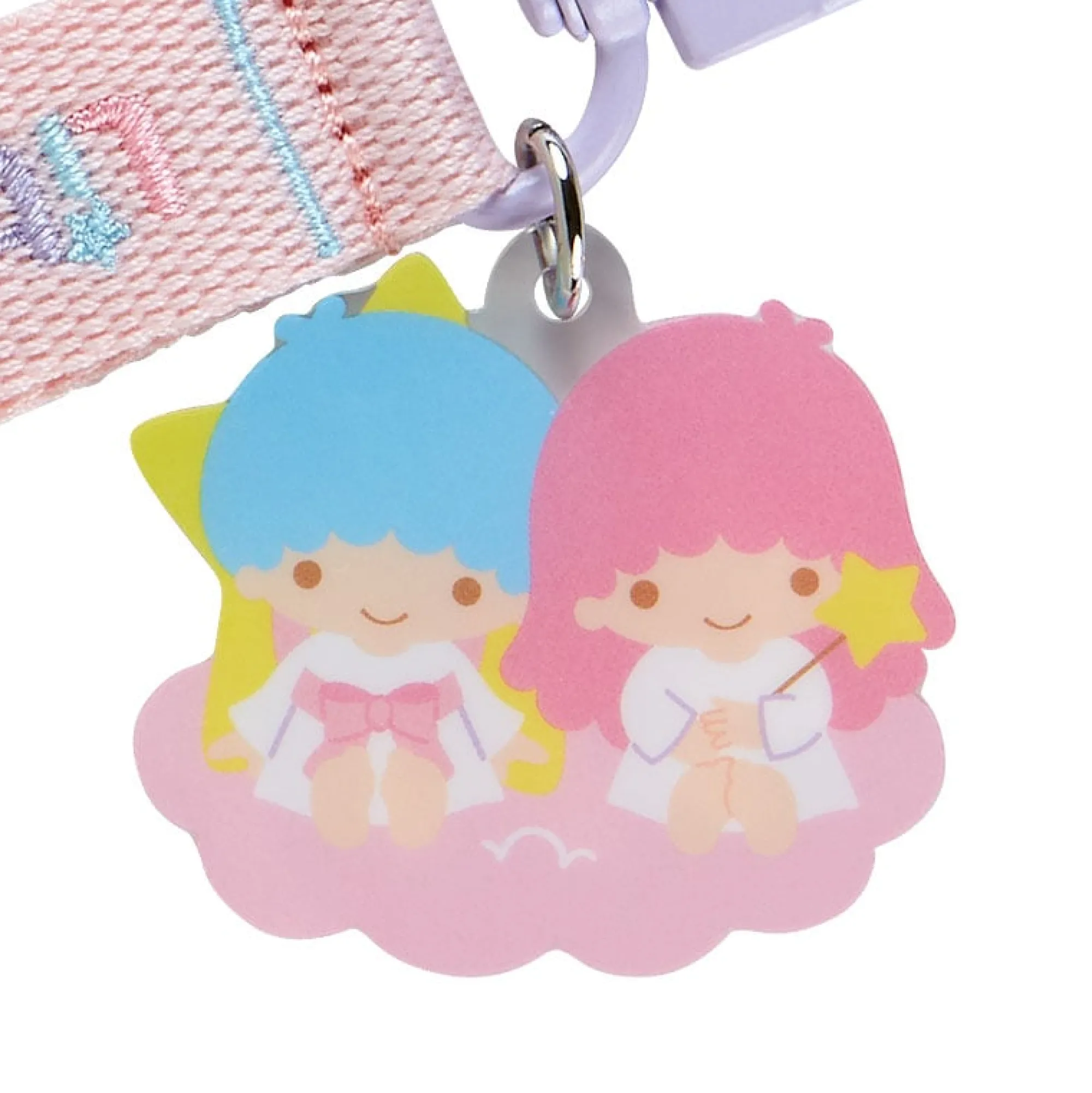 Japan Original LittleTwinStars Logo Keychain (Sanrio Character Award Series)