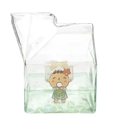 Global Original Minna No Tabo Kawaii Glass Milk Carton Cup
