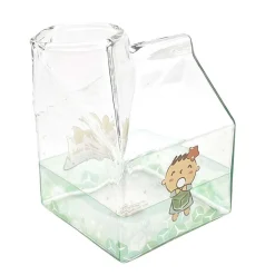 Global Original Minna No Tabo Kawaii Glass Milk Carton Cup