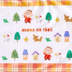 Global Original Minna No Tabo Lap Blanket (Orange Plaid Series)
