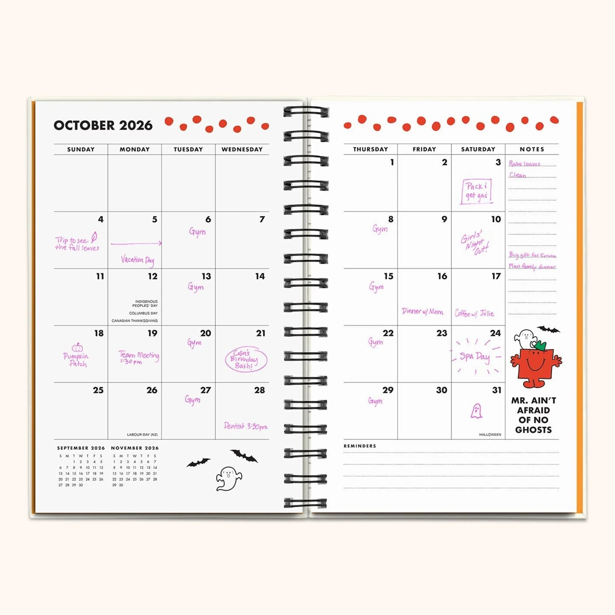 Studio Oh! Mr. Positive x 2026 Thinking Chenille Patch Planner