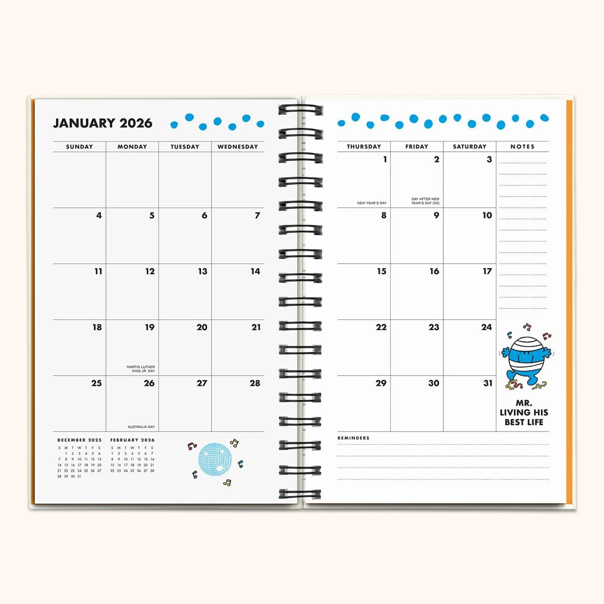 Studio Oh! Mr. Positive x 2026 Thinking Chenille Patch Planner