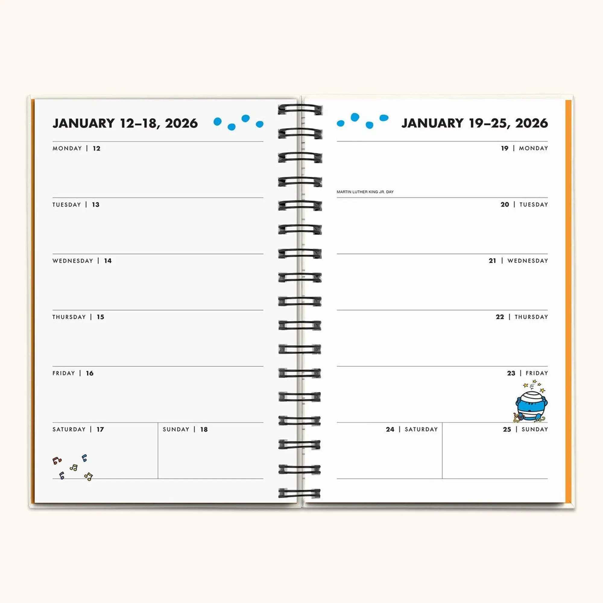 Studio Oh! Mr. Positive x 2026 Thinking Chenille Patch Planner