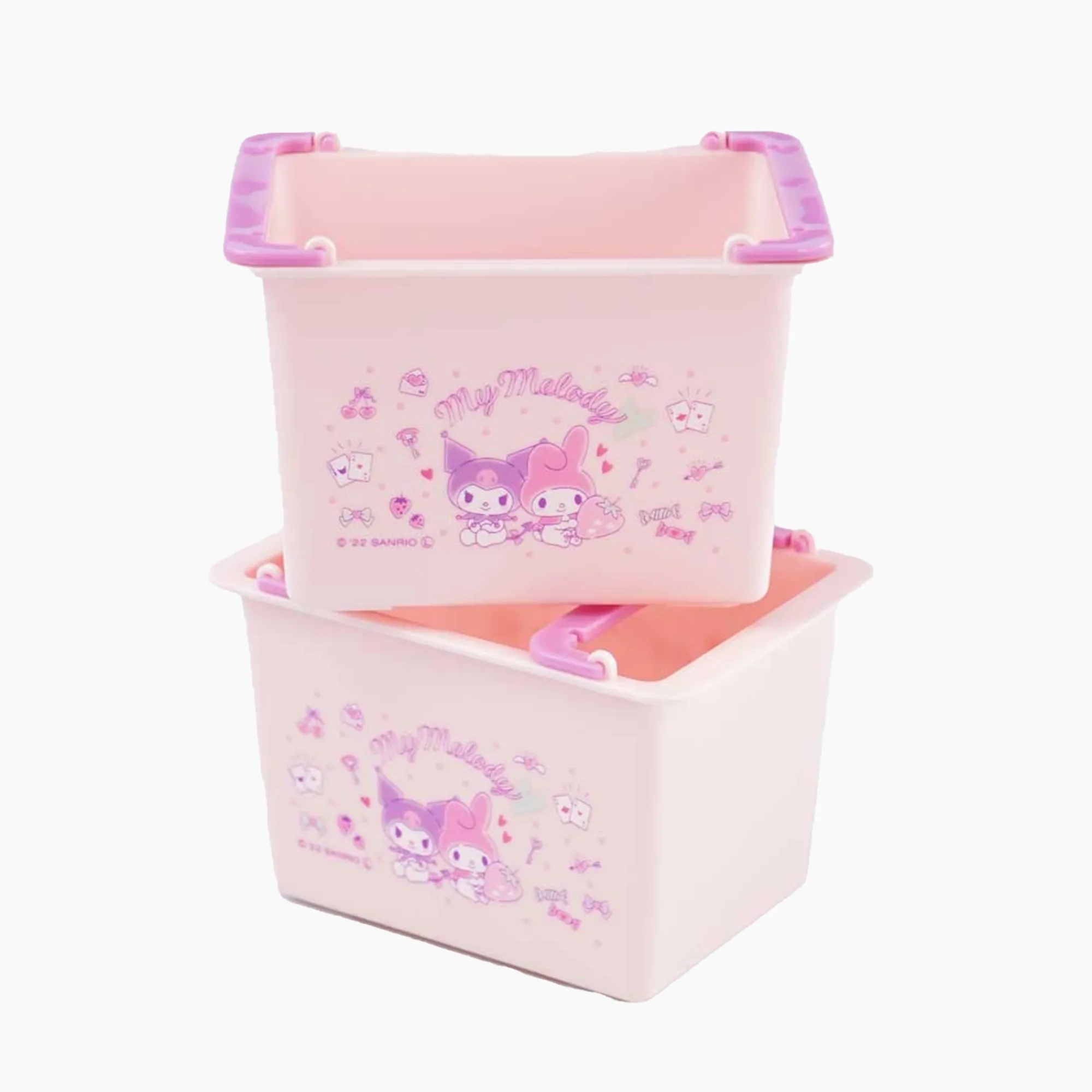 CLEVER IDIOTS My Melody & Kuromi Stackable Mini Baskets (Set of 2)