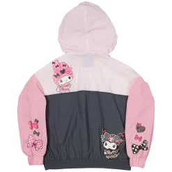 Loungefly My Melody & Kuromi x Half-Zip Unisex Windbreaker Jacket