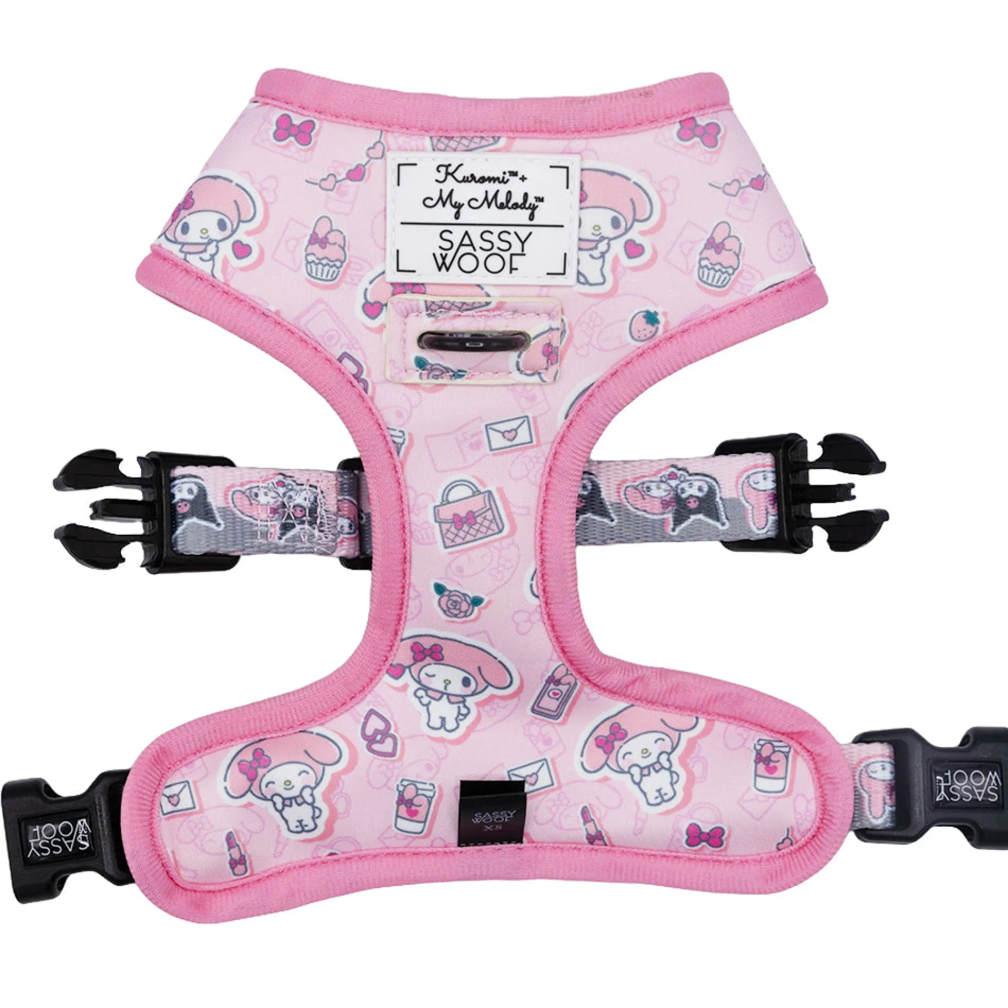 SASSY WOOF My Melody & Kuromi x Reversible Dog Harness