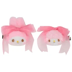 Japan Original My Melody & My Sweet Piano Plush Hair Clip Set (50th Anniv. Ribbon Series)