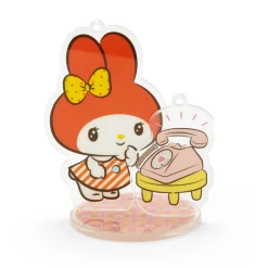 Japan Original My Melody Acrylic Keychain and Stand (Retro Room Series)