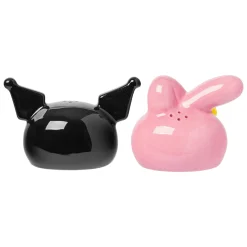 Silver Buffalo My Melody And Kuromi Sculpted Ceramic Salt and Pepper Set