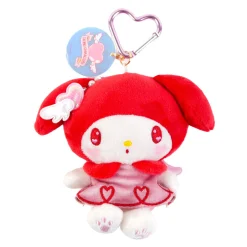 Global Original My Melody Bright Plush Mascot Keychain (Bright and Dark Angel Series)