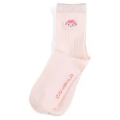 Japan Original My Melody Classic Embroidered Crew Socks