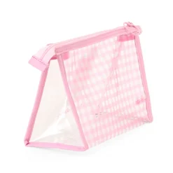 Japan Original My Melody Clear Gingham Zipper Pouch