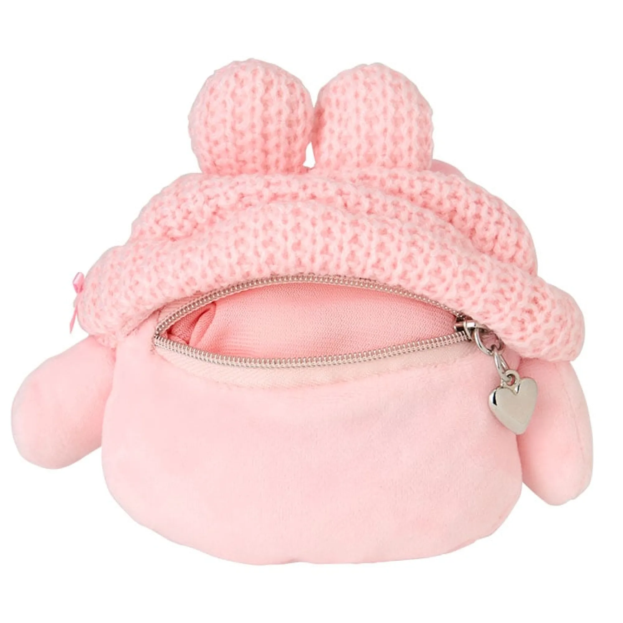 Japan Original My Melody Cozy Cap Mascot Clip Pouch