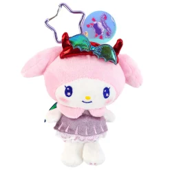 Global Original My Melody Dark Plush Mascot Keychain (Bright and Dark Angel Series)