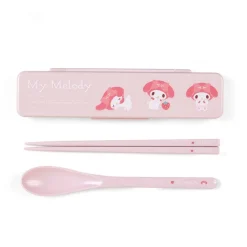 Japan Original My Melody Everyday Chopsticks & Spoon Set