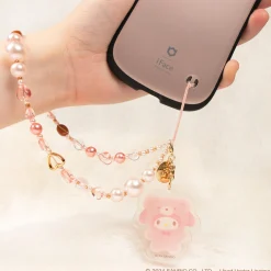 Hamee.com - Hamee US My Melody Latte Bear Beaded Charm Mobile Phone Wrist Strap