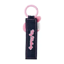 Japan Original My Melody Logo Keychain (Denim Patch Series)