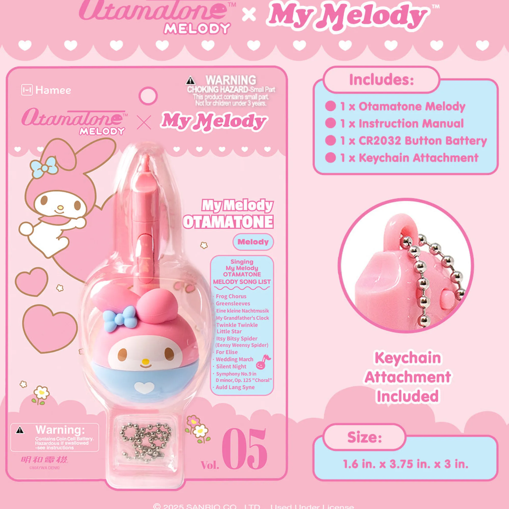 Hamee.com - Hamee US My Melody Mini Otamatone Melody Charm