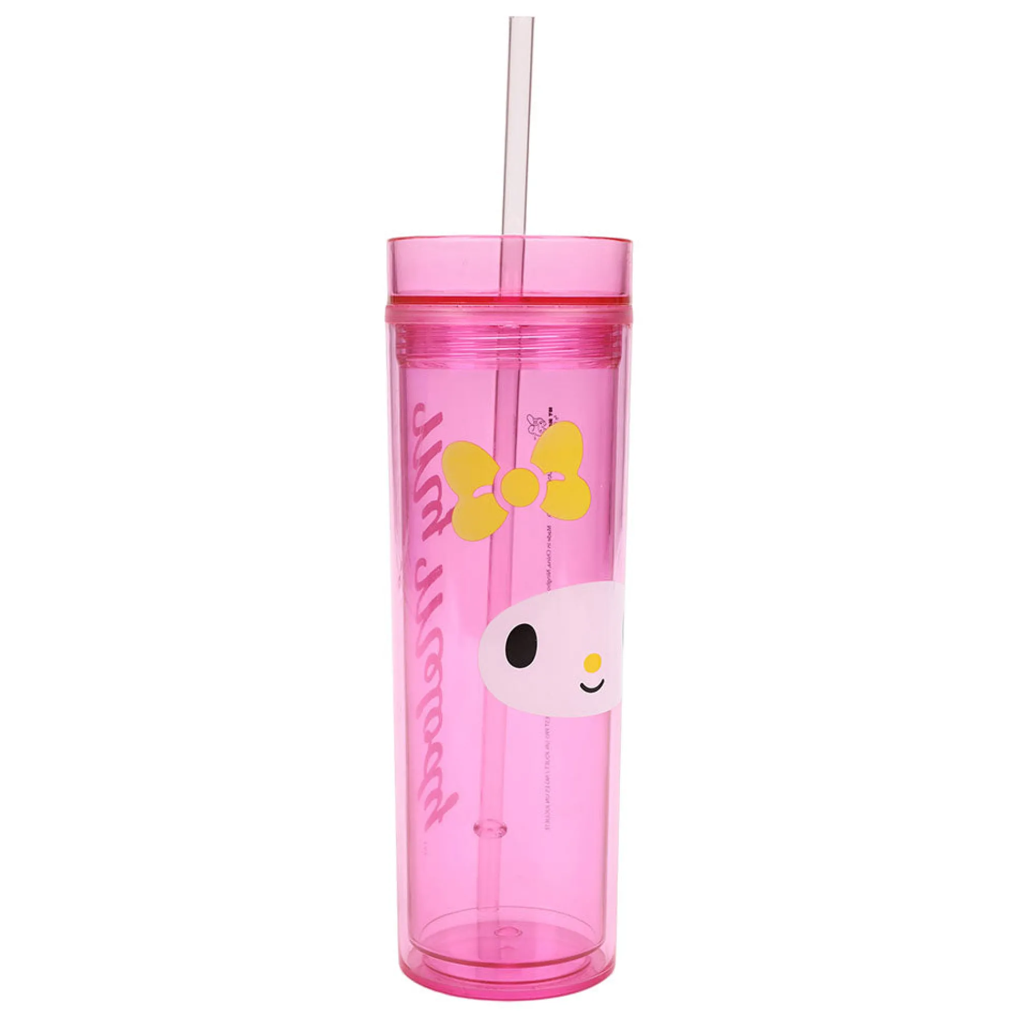 BIOWORLD My Melody 16oz Acrylic Travel Tumbler