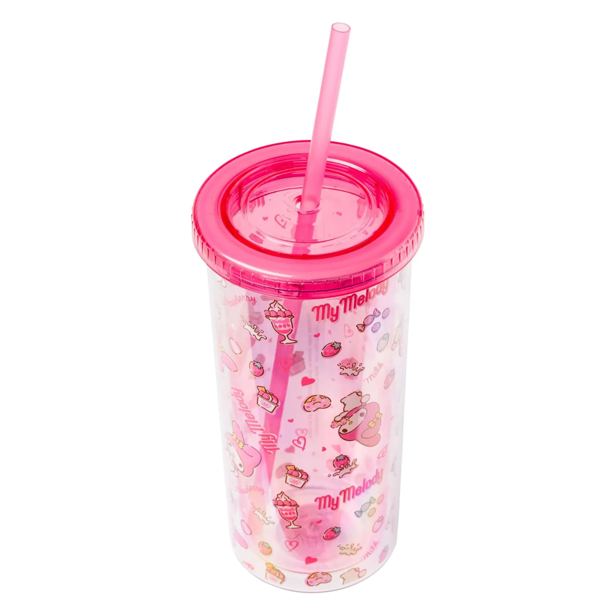 Silver Buffalo My Melody 20oz Strawberry Travel Tumbler